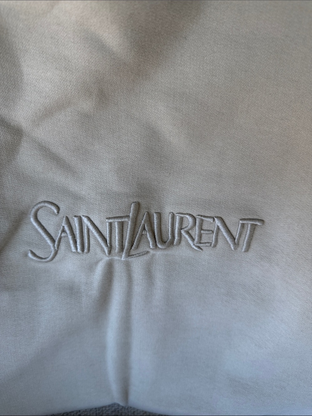 Saint Laurent Fleece Tote Bag - Picture 6 of 9